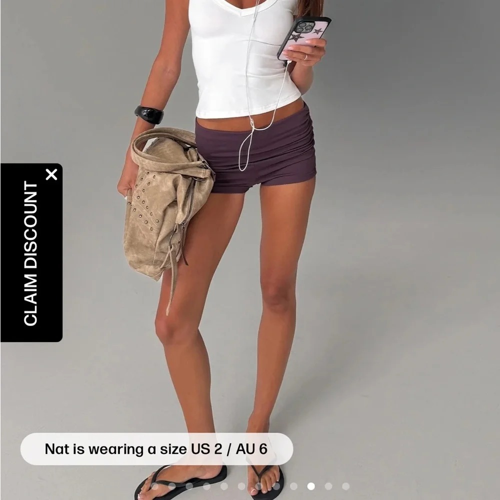 Purple Two-Piece Crop Top and Shorts Set